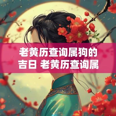 老黄历查询属狗的吉日 老黄历查询属鸡的吉日