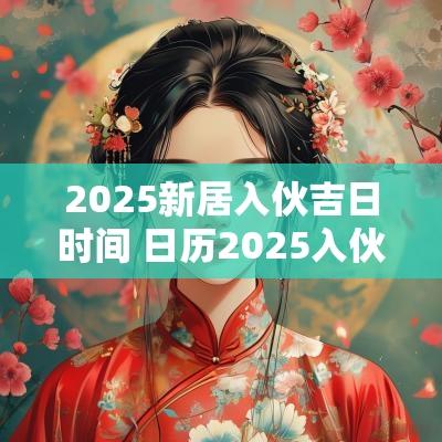 2025新居入伙吉日时间 日历2025入伙吉日