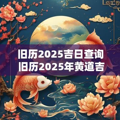 旧历2025吉日查询 旧历2025年黄道吉日