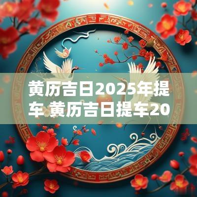黄历吉日2025年提车 黄历吉日提车2025