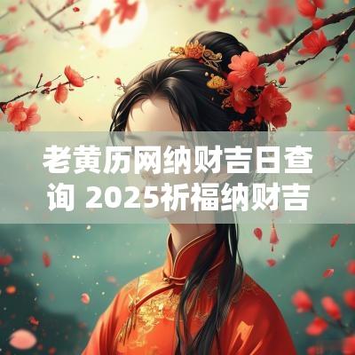 老黄历网纳财吉日查询 2025祈福纳财吉日