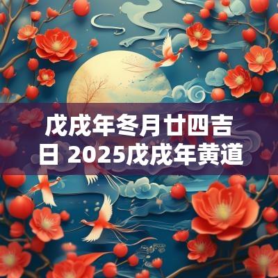 戊戌年冬月廿四吉日 2025戊戌年黄道吉日