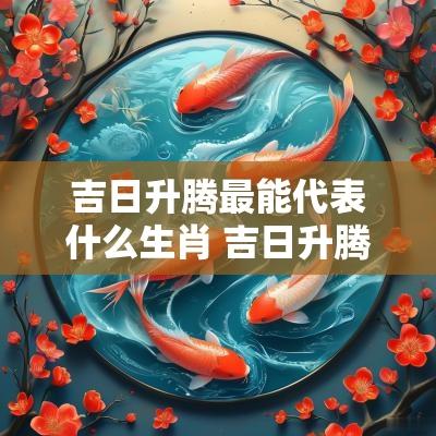 吉日升腾最能代表什么生肖 吉日升腾是什么意思
