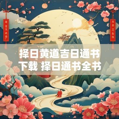 择日黄道吉日通书下载 择日通书全书免费下载