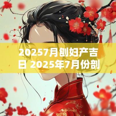 20257月刨妇产吉日 2025年7月份剖腹产吉日