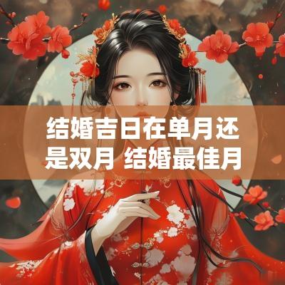 结婚吉日在单月还是双月 结婚最佳月份和吉日