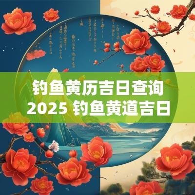 钓鱼黄历吉日查询2025 钓鱼黄道吉日一览表