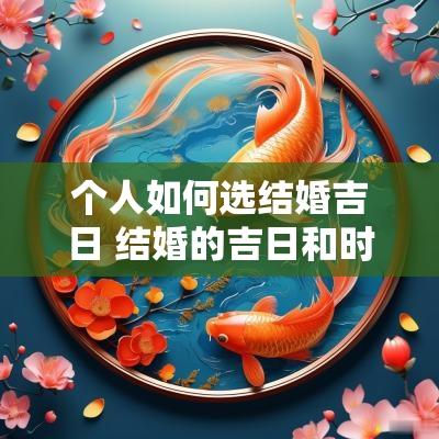个人如何选结婚吉日 结婚的吉日和时辰怎么选