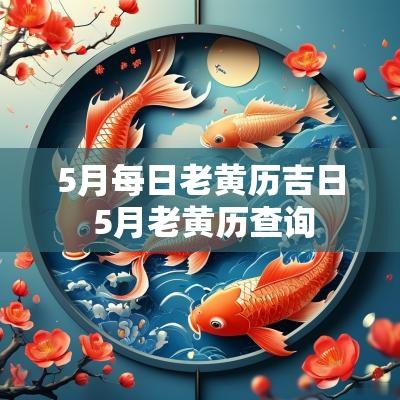 5月每日老黄历吉日 5月老黄历查询