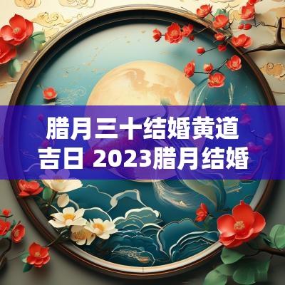 腊月三十结婚黄道吉日 2025腊月结婚吉日大全