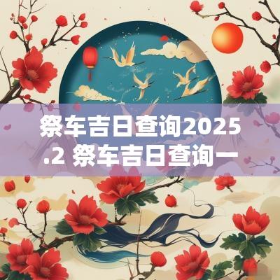 祭车吉日查询2025.2 祭车吉日查询一览表2025年10月