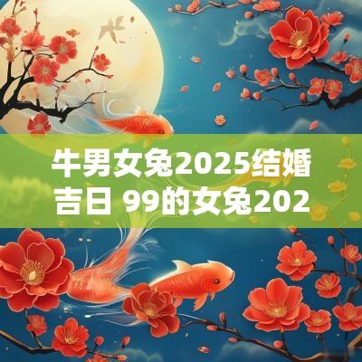 牛男女兔2025结婚吉日 99的女兔2025年结婚吉日