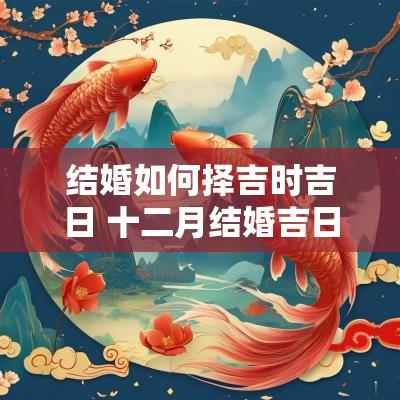 结婚如何择吉时吉日 十二月结婚吉日查询