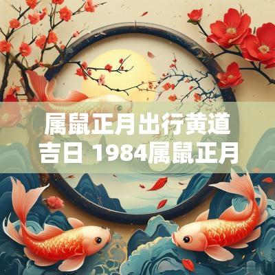 属鼠正月出行黄道吉日 1984属鼠正月出生