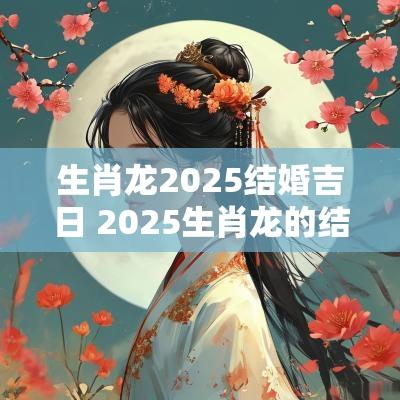 生肖龙2025结婚吉日 2025生肖龙的结婚吉日