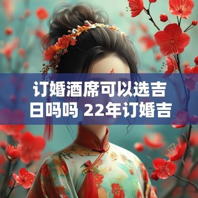 订婚酒席可以选吉日吗吗 22年订婚吉日怎么选