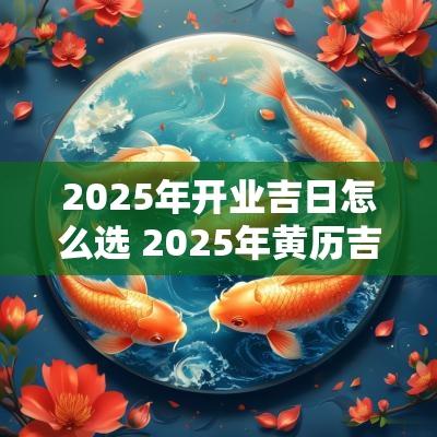 2025年开业吉日怎么选 2025年黄历吉日查询表