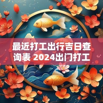 最近打工出行吉日查询表 2025出门打工吉日