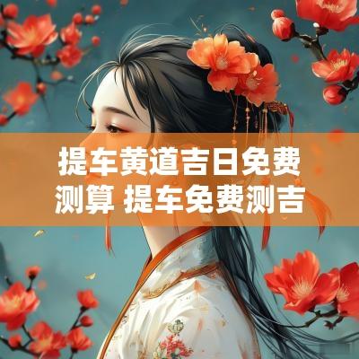 提车黄道吉日免费测算 提车免费测吉日