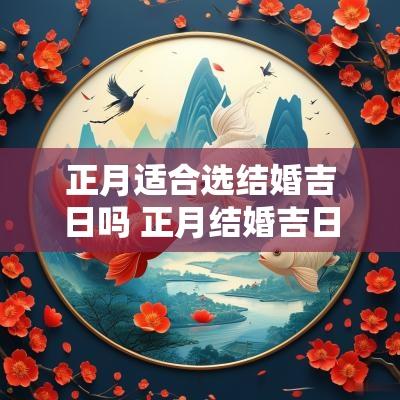 正月适合选结婚吉日吗 正月结婚吉日一览表