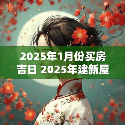 2025年1月份买房吉日 2025年建新屋吉日查询