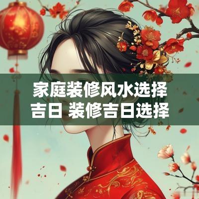 家庭装修风水选择吉日 装修吉日选择禁忌表图解