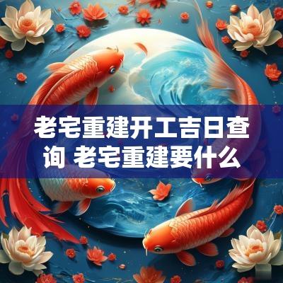 老宅重建开工吉日查询 老宅重建要什么手续
