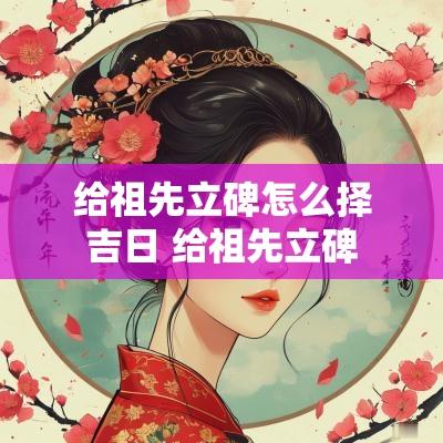 给祖先立碑怎么择吉日 给祖先立碑