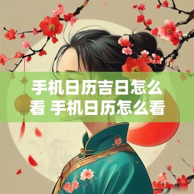 手机日历吉日怎么看 手机日历怎么看良辰吉日