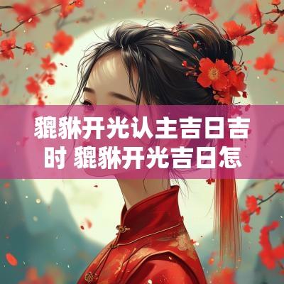 貔貅开光认主吉日吉时 貔貅开光吉日怎么选