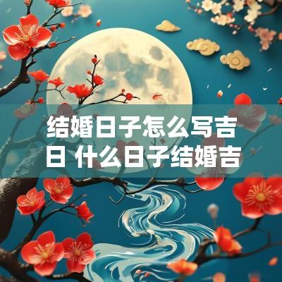 结婚日子怎么写吉日 什么日子结婚吉日最好