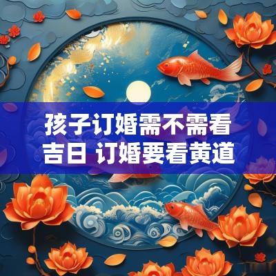 孩子订婚需不需看吉日 订婚要看黄道吉日吗