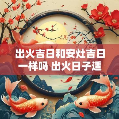 出火吉日和安灶吉日一样吗 出火日子适合新房过火吗