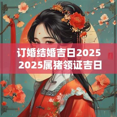 订婚结婚吉日2025 2025属猪领证吉日