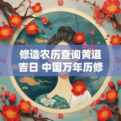 修造农历查询黄道吉日 中国万年历修造吉日查询