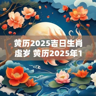 黄历2025吉日生肖虚岁 黄历2025年1月黄道吉日查询