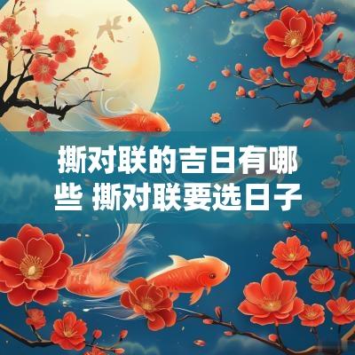撕对联的吉日有哪些 撕对联要选日子吗
