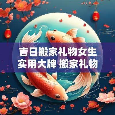 吉日搬家礼物女生实用大牌 搬家礼物大全