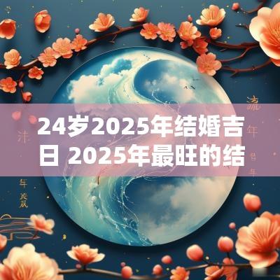 24岁2025年结婚吉日 2025年最旺的结婚吉日