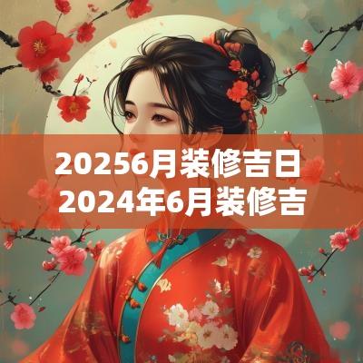 20256月装修吉日 2025年6月装修吉日一览表