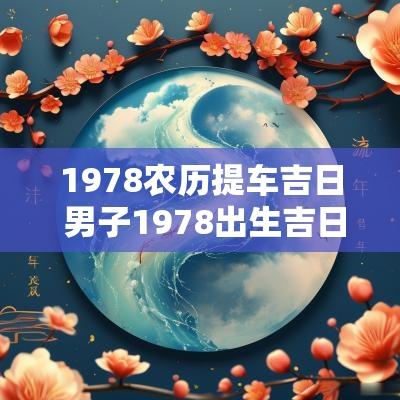 1978农历提车吉日 男子1978出生吉日