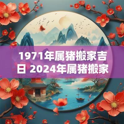 1971年属猪搬家吉日 2025年属猪搬家吉日一览表