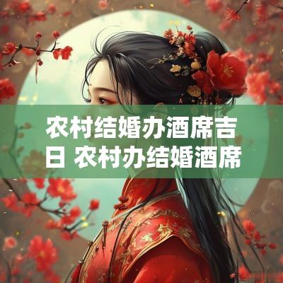农村结婚办酒席吉日 农村办结婚酒席场地