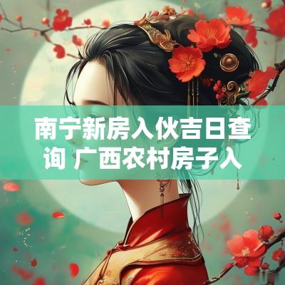 南宁新房入伙吉日查询 广西农村房子入伙吉日查询