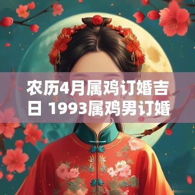 农历4月属鸡订婚吉日 1993属鸡男订婚的吉日是哪些