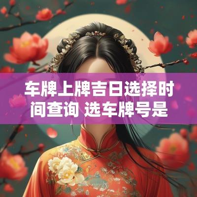 车牌上牌吉日选择时间查询 选车牌号是买车吉日吗