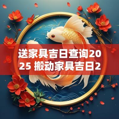 送家具吉日查询2025 搬动家具吉日2025