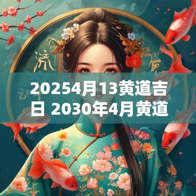20254月13黄道吉日 2030年4月黄道吉日