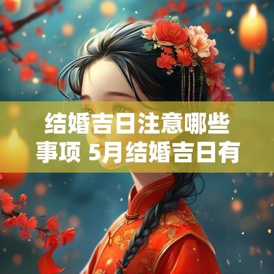 结婚吉日注意哪些事项 5月结婚吉日有哪几天
