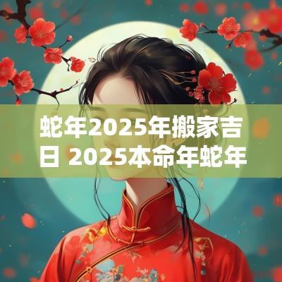 蛇年2025年搬家吉日 2025本命年蛇年搬家